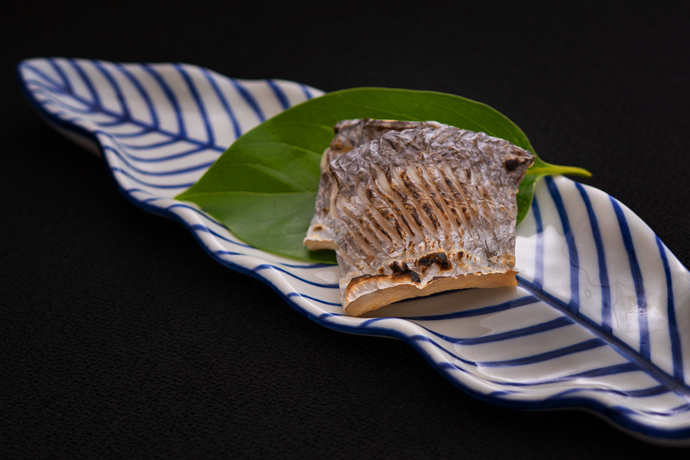 焼物　太刀魚浜焼き　新生姜　酢橘